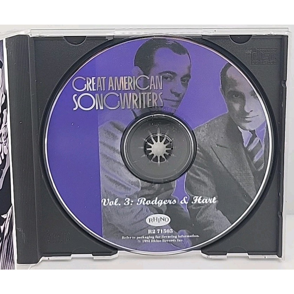 Great American Songwriters, Vol. 3: Rodgers & Hart by Various Artists (CD,...