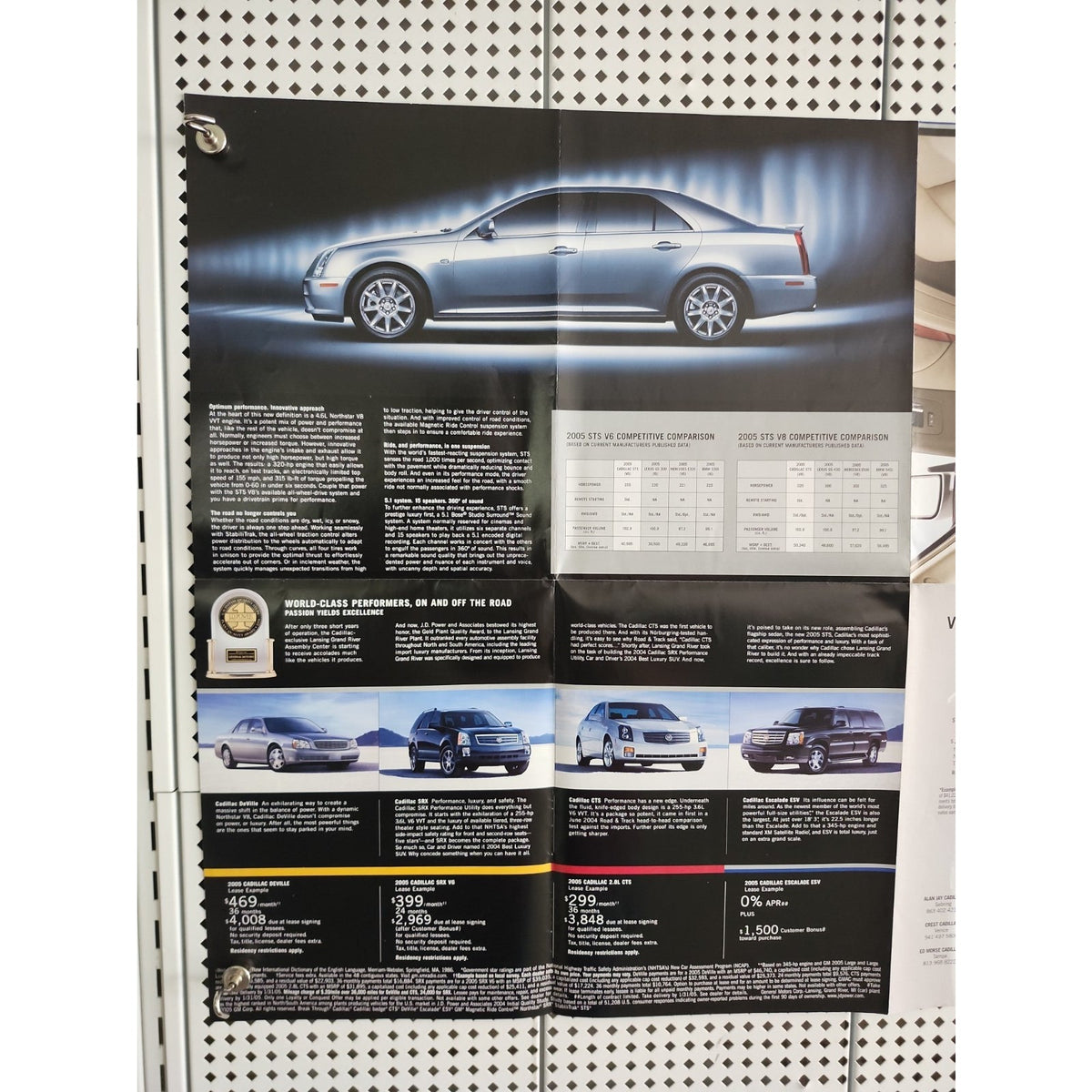 Cadillac STS 2005 Car Poster 34x22