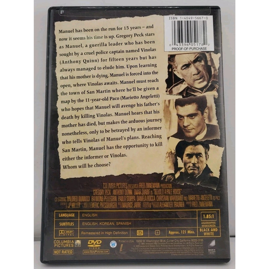 Behold a Pale Horse (DVD, 1964)