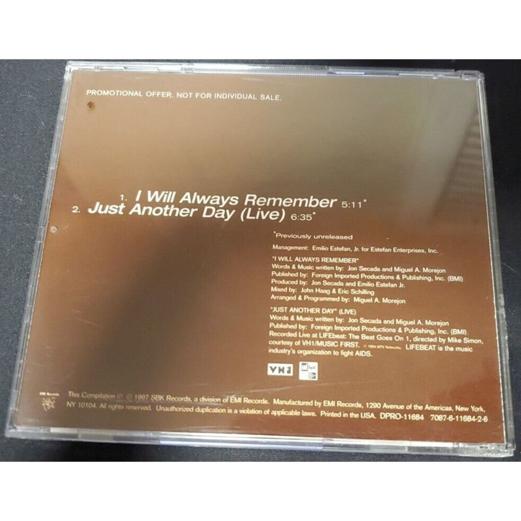Secada - I will Always Remember / Just another Day Live [CD]