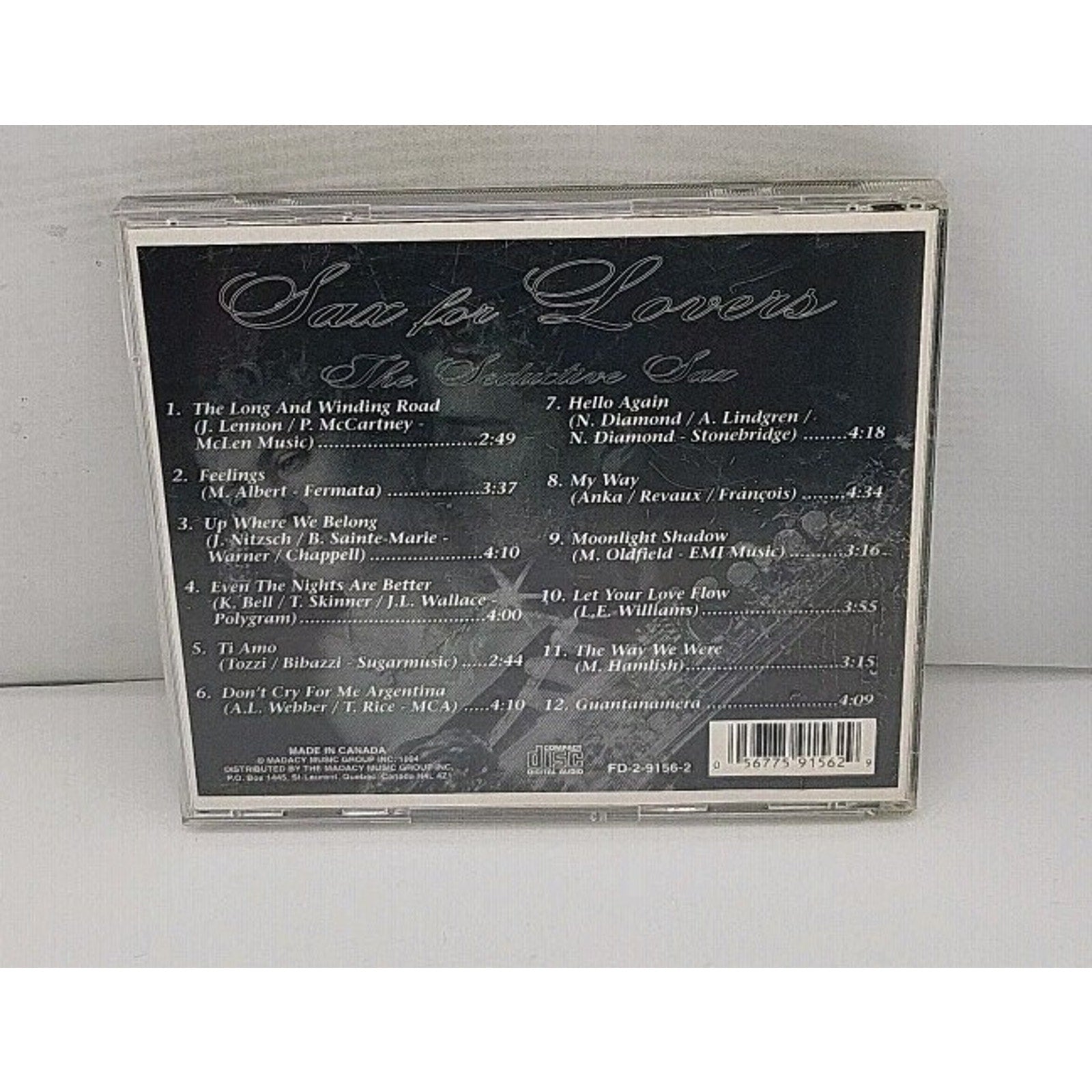 Sax For Lovers - The Seductive Sax Vol. 2 CD