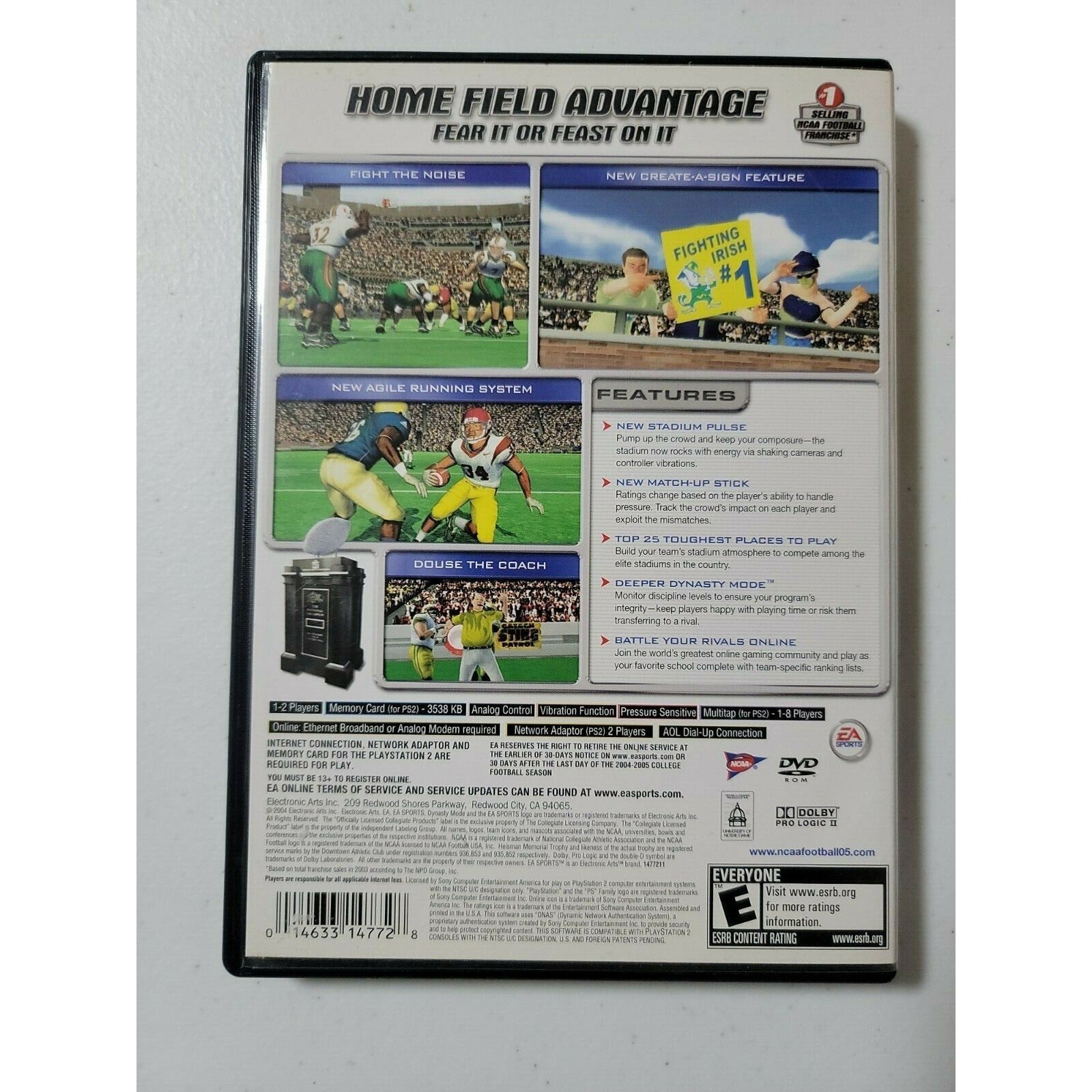 NCAA Football 2005 (Sony PlayStation 2, 2004)