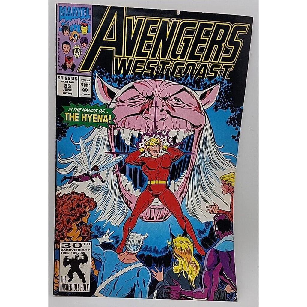 West Coast Avengers #83 In the Hands of Hyena! - 1992 Marvel Comic