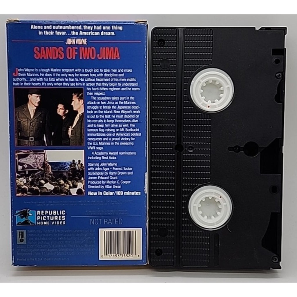 Sands of Iwo Jima (VHS, 1994, Colorized)