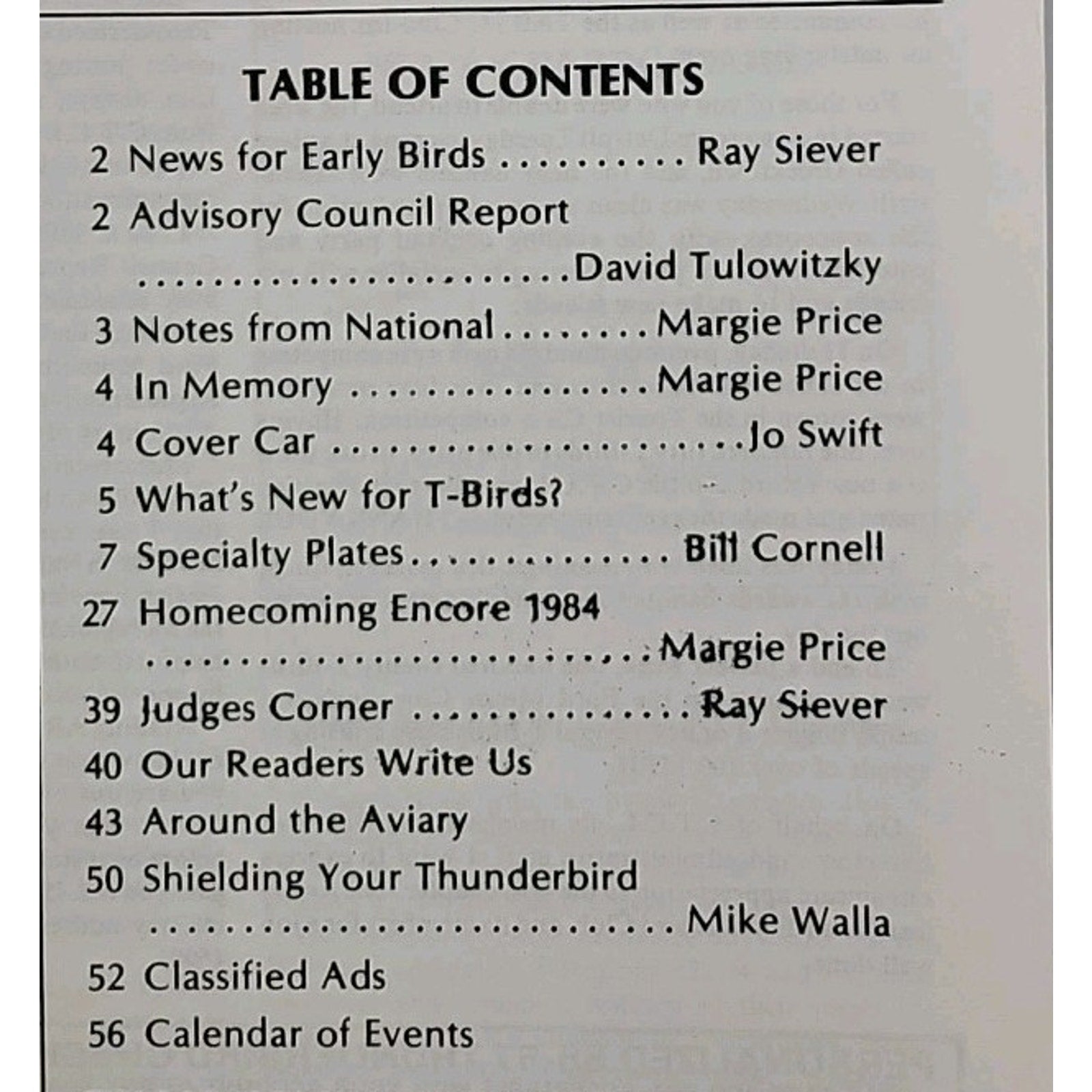 Early Bird Magazine September-October 1984