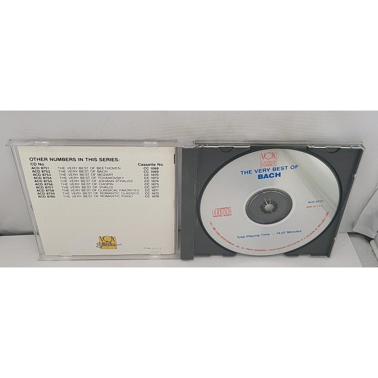Very Best of J.S. Bach by J.S. Bach (CD, 1993)