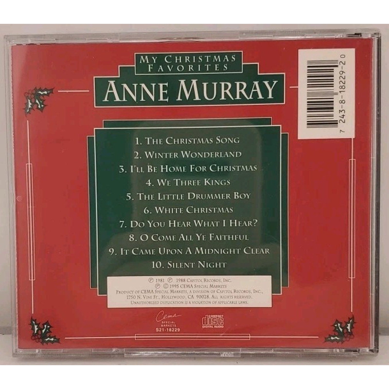 My Christmas Favorites by Anne Murray (CD, 1995)