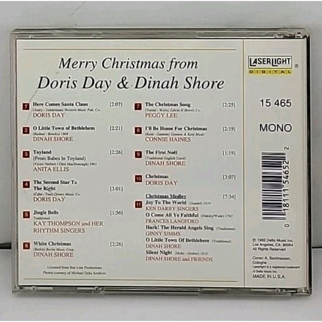 Merry Christmas from Dinah sho by Day, Doris / Shore, Dinah (CD, 2000)