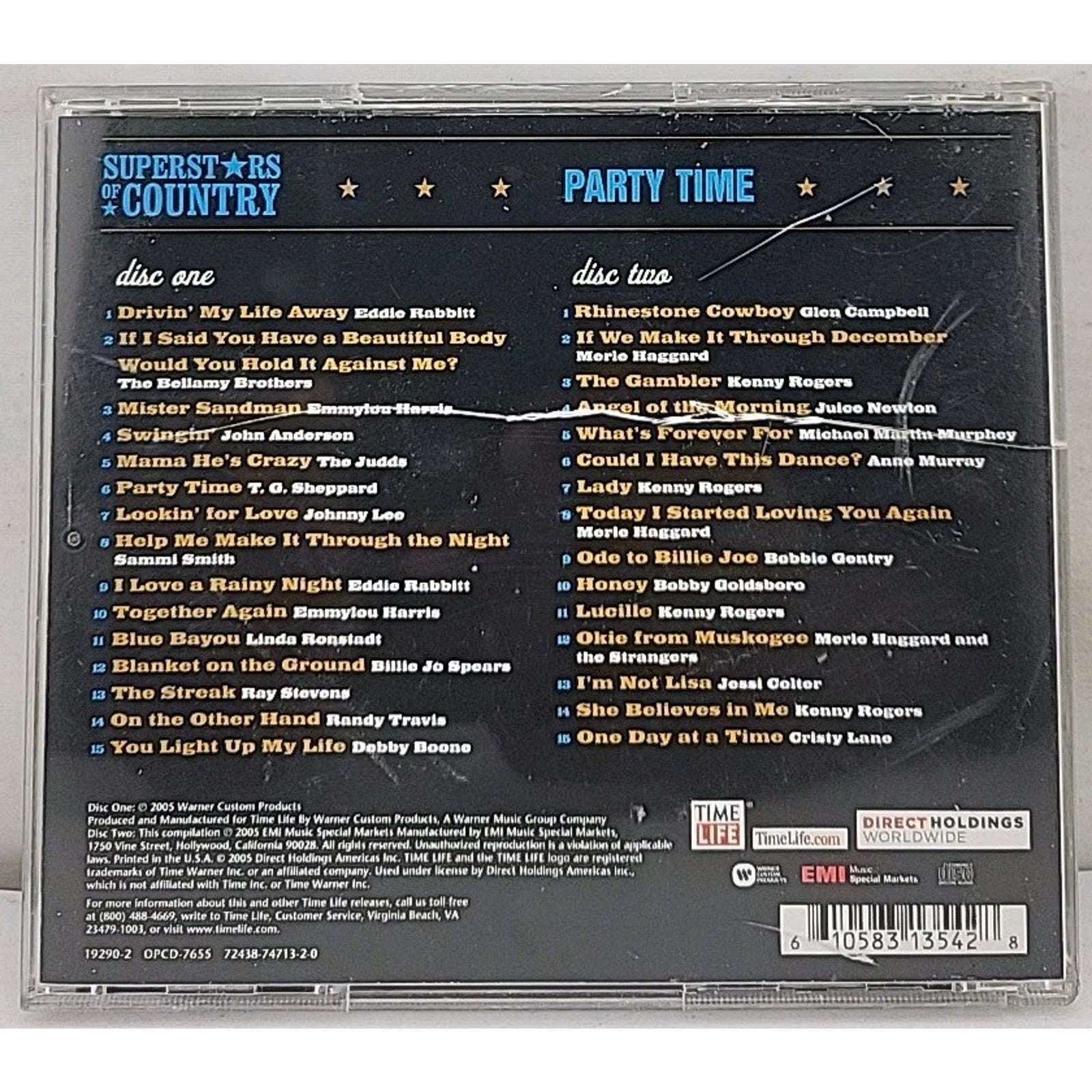 Superstars Of Country Party Time CD Time Life Disc 1 Only