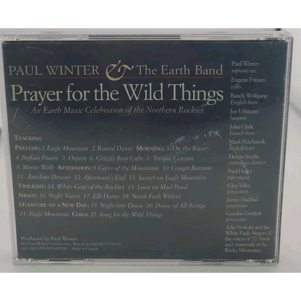 Prayer For The Wild Things By Paul Winter & Earth Band CD