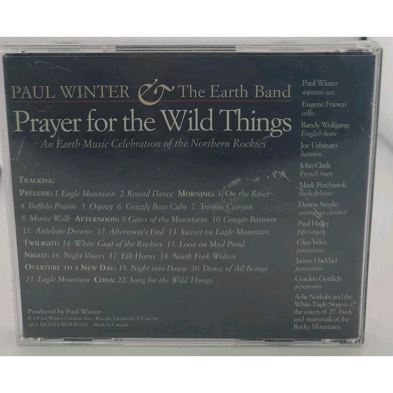 Prayer For The Wild Things By Paul Winter & Earth Band CD