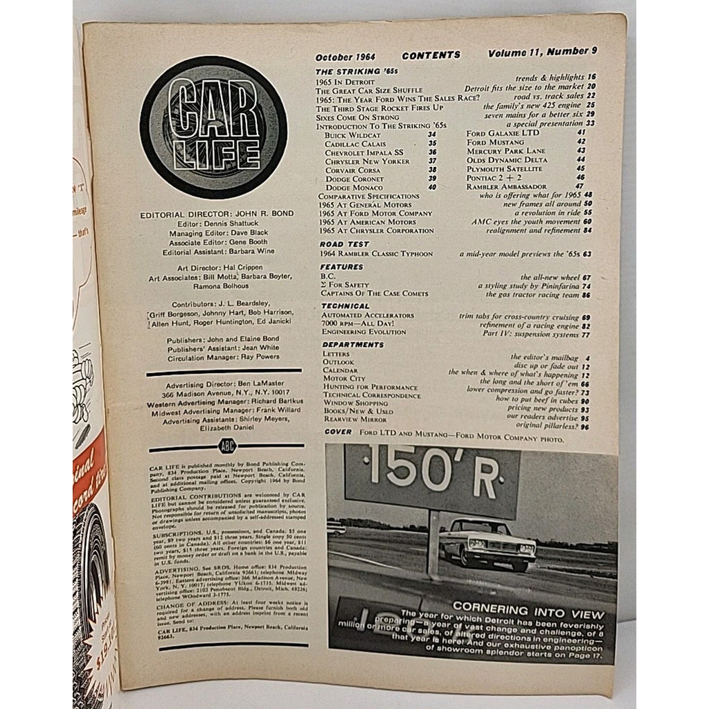 Car Life Magazine - October 1964 - Volume 11 Number 9
