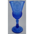 Vintage Avon Cobalt Blue Glass Goblet Martha Washington Fostoria Cameo 8 Inches