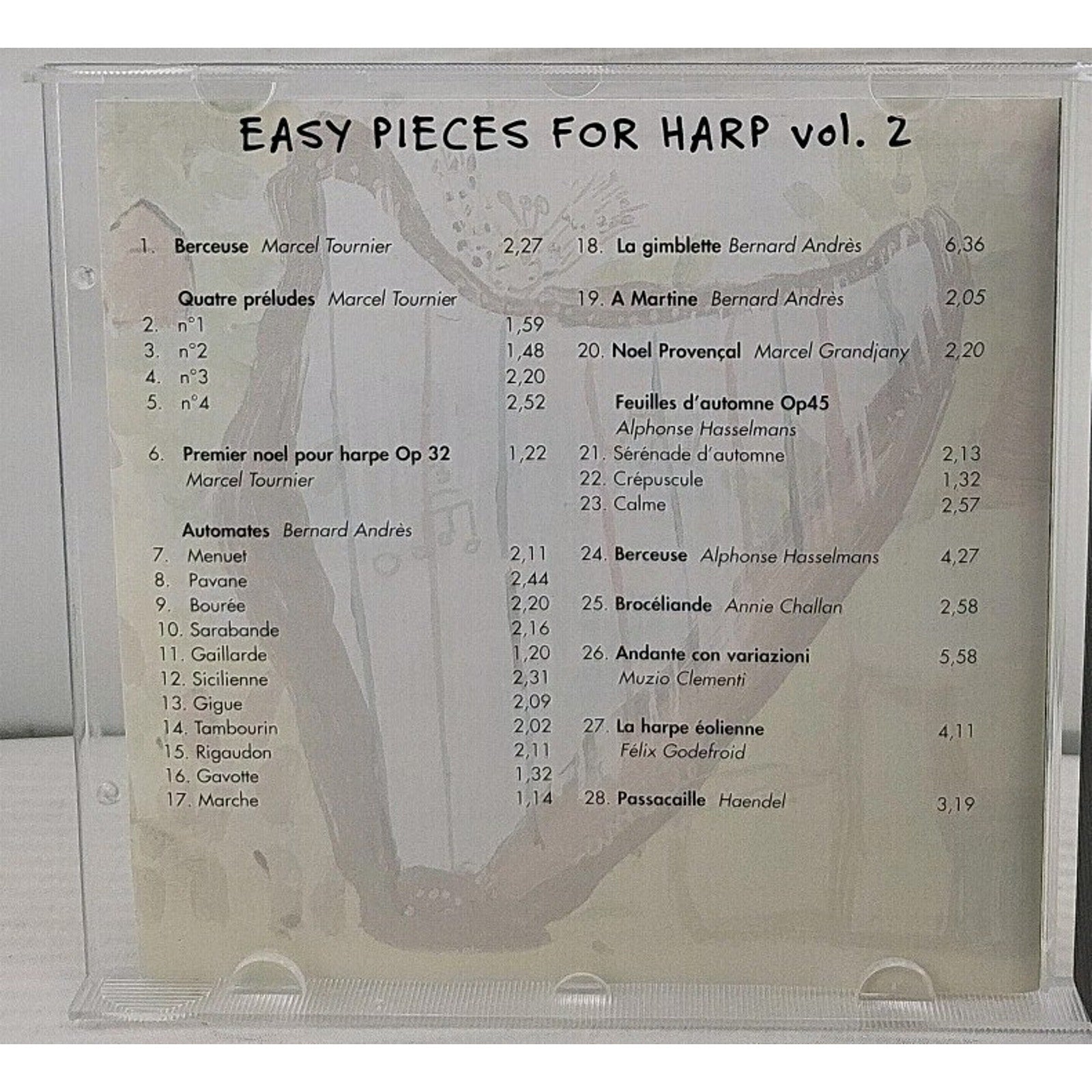 Easy Pieces for Harp Vol 2 by Catherine Michel & Xavier De Maistre (CD 1999)