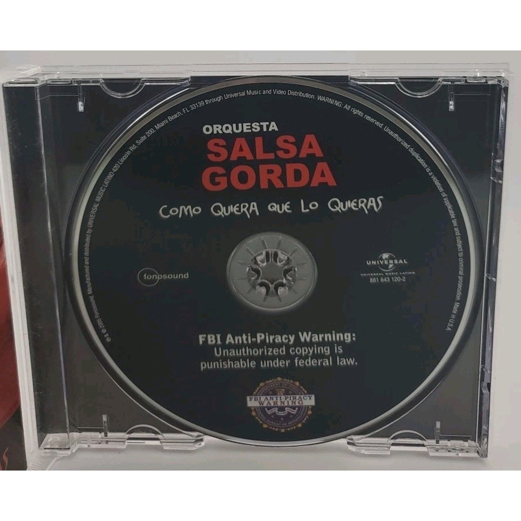 Como Quiera Que los Quieras by Orquesta Salsa Gorda (CD, Sep-2005, Universal)