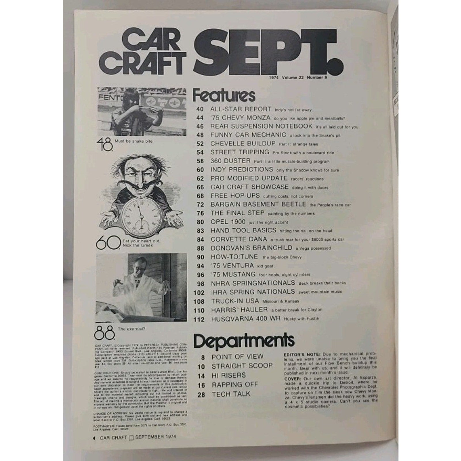 Car Craft Magazine - September 1974 - Volume 22 Number 9
