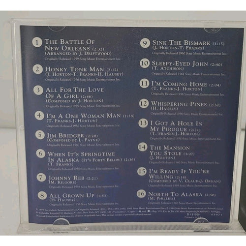 16 Biggest Hits by Johnny Horton (CD, Aug-1999, Sony Music Distribution (USA))