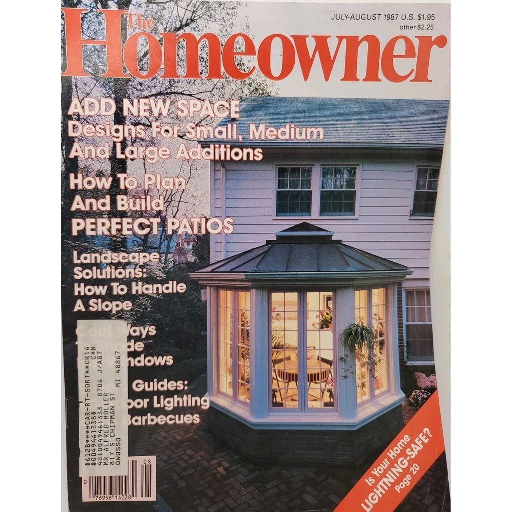 HomeOwner Magazine July/August 1987