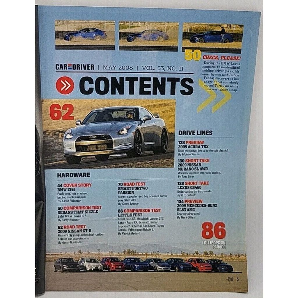 Car And Driver Magazine - May 2008 - Vol. 53 No. 11
