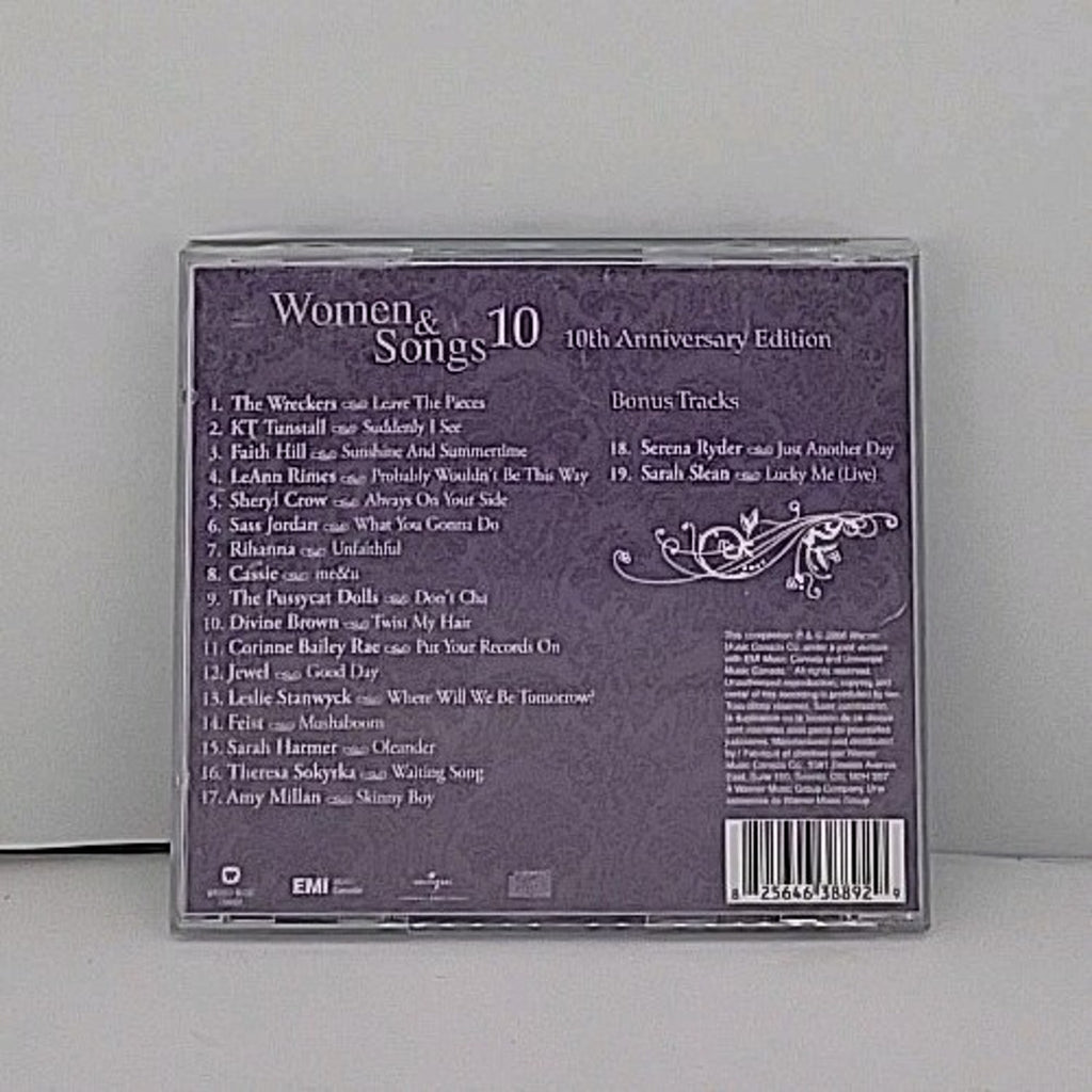 Women & Songs 10th Anniversary by Various Artists (CD, Nov-2006, Warner Music)