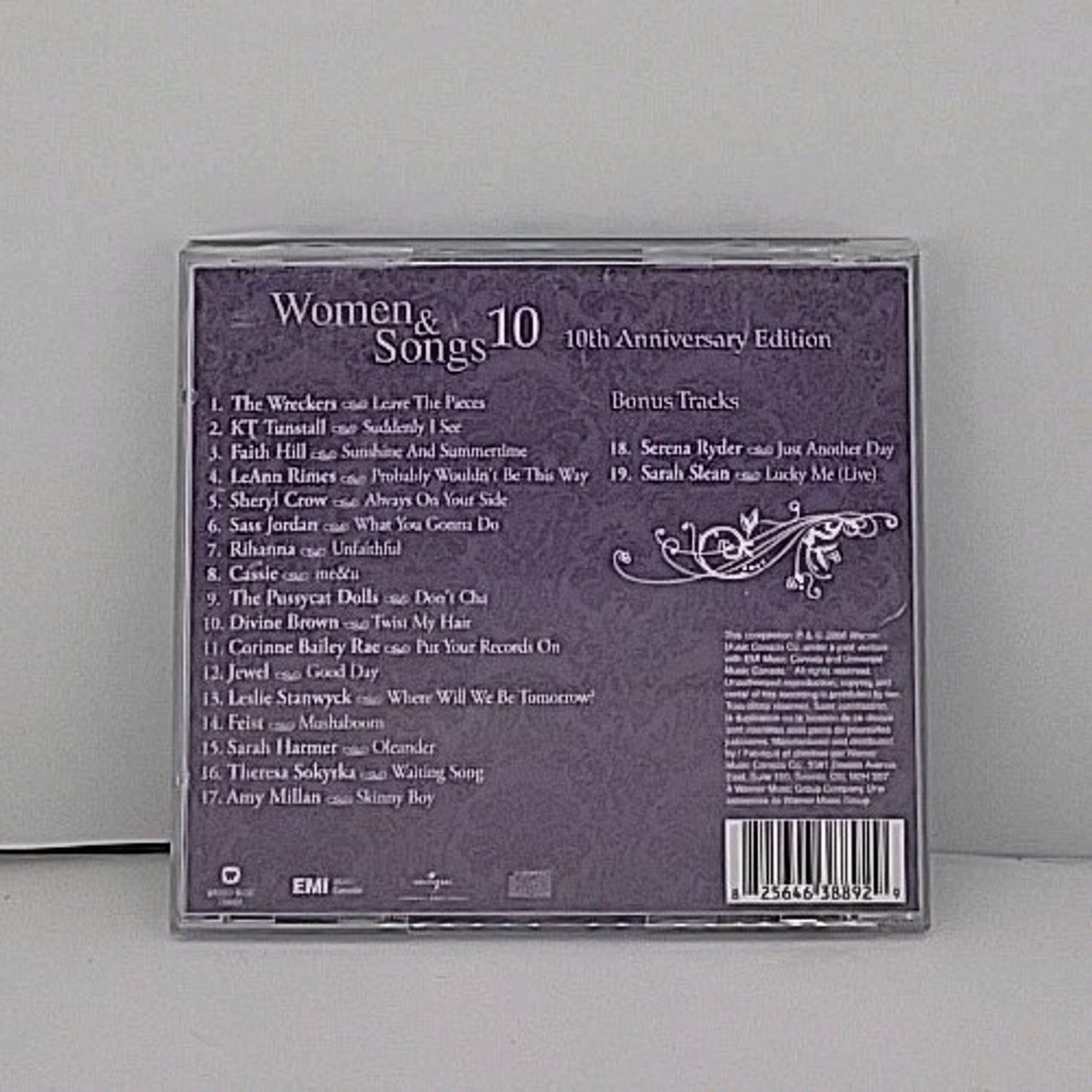 Women & Songs 10th Anniversary by Various Artists (CD, Nov-2006, Warner Music)