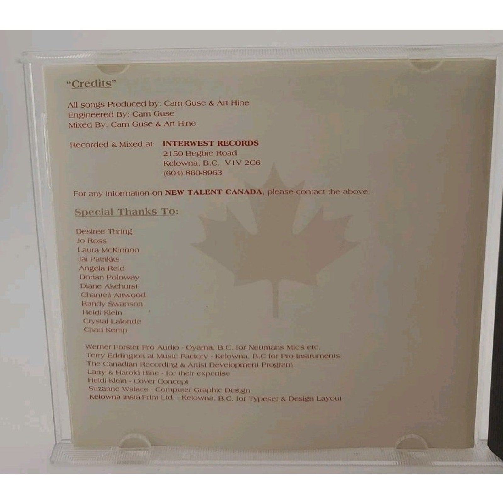 New Talent Canada (CD)