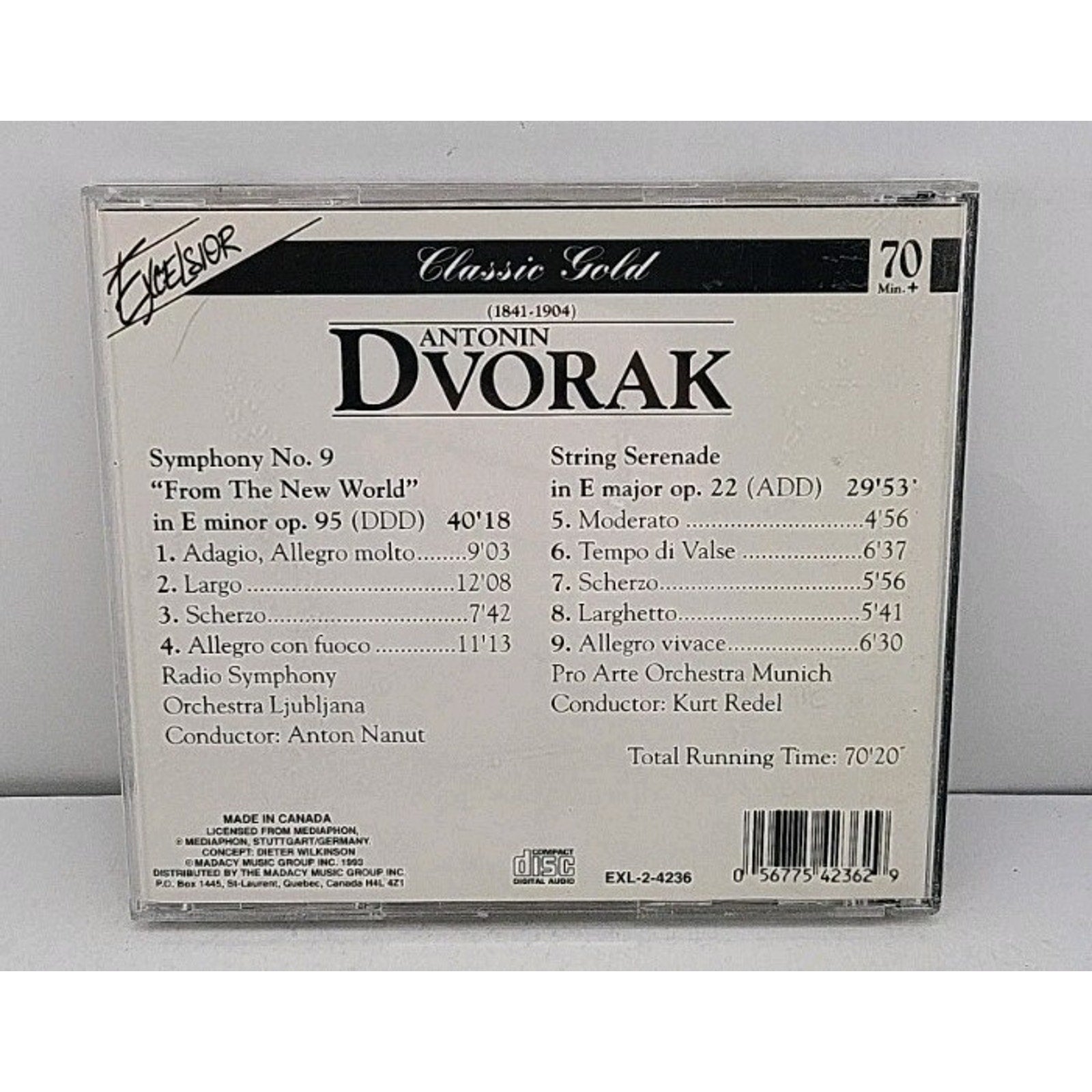 Antonin Dvorak Symphony No.9 From the World String Serenade CD