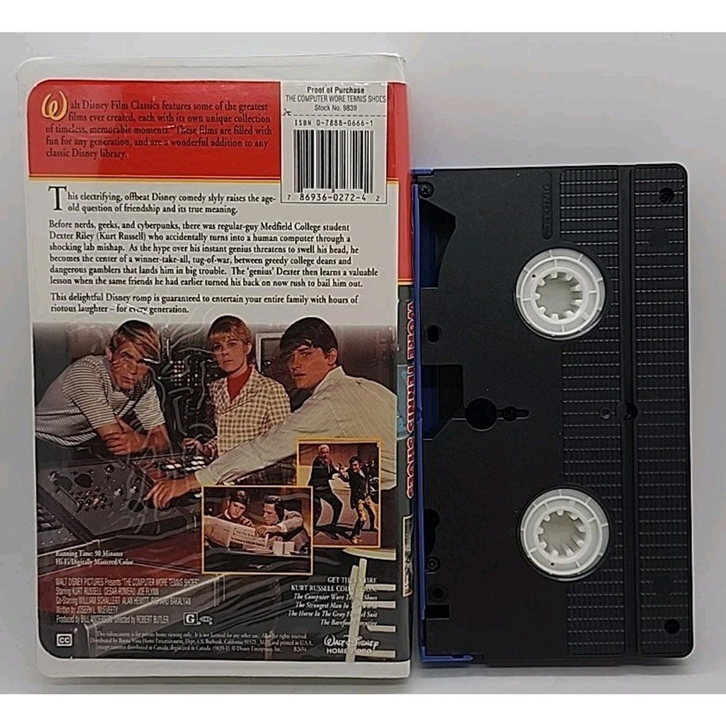 The Computer Wore Tennis Shoes (VHS, 2000, Kurt Russell Collection)