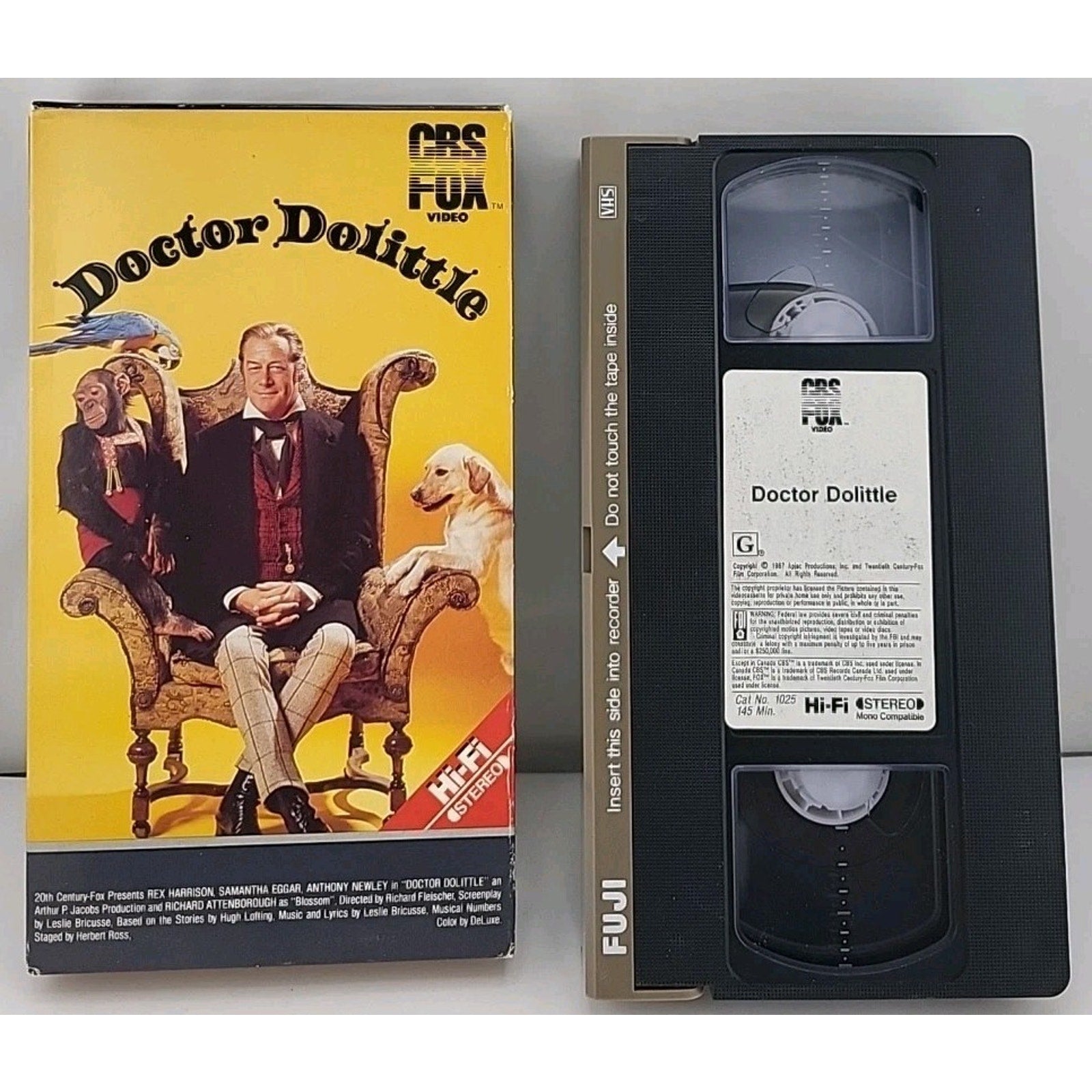 CBS Fox Doctor Dolittle VHS
