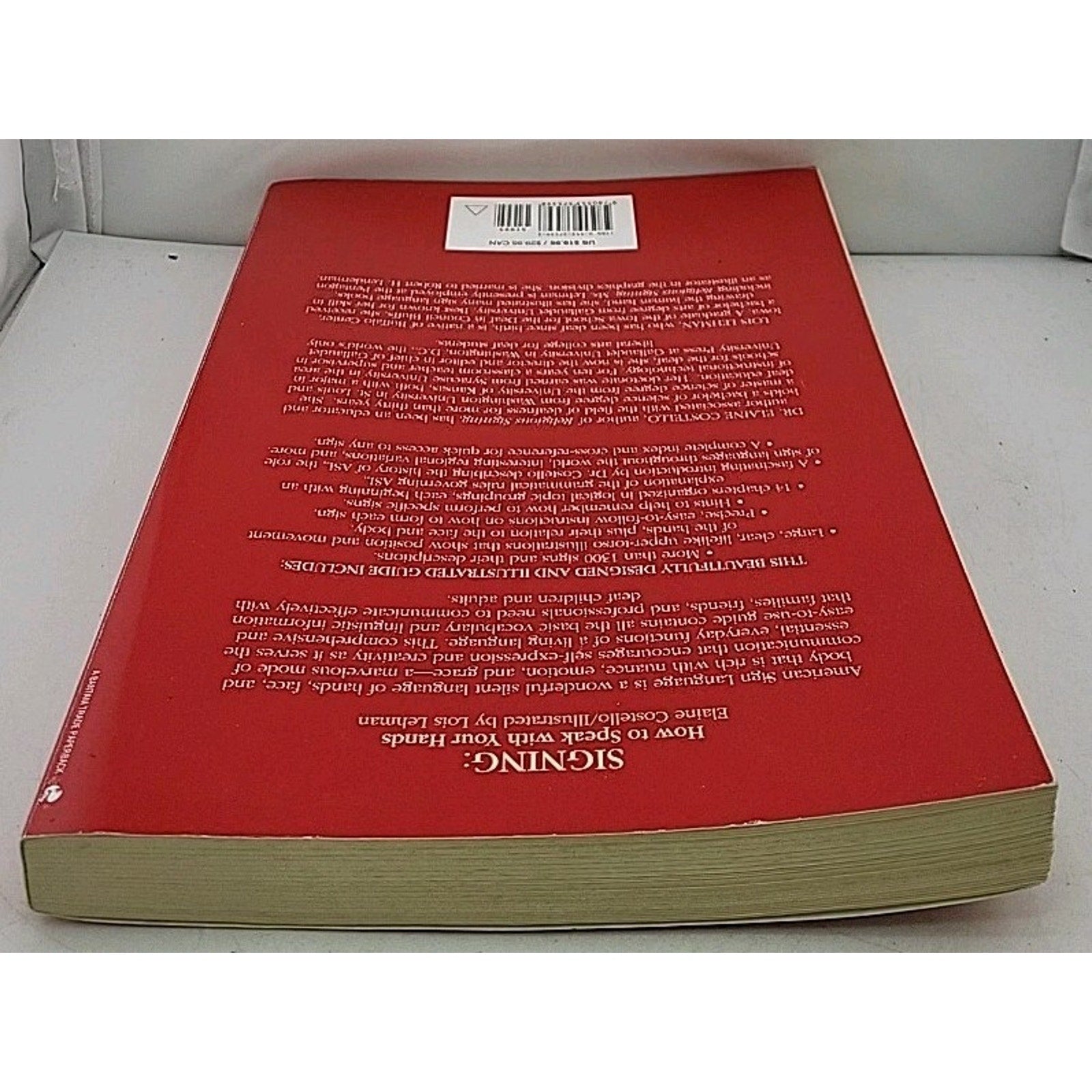Signing : How to Speak with Your Hands by Elaine Costello (1995, Trade...