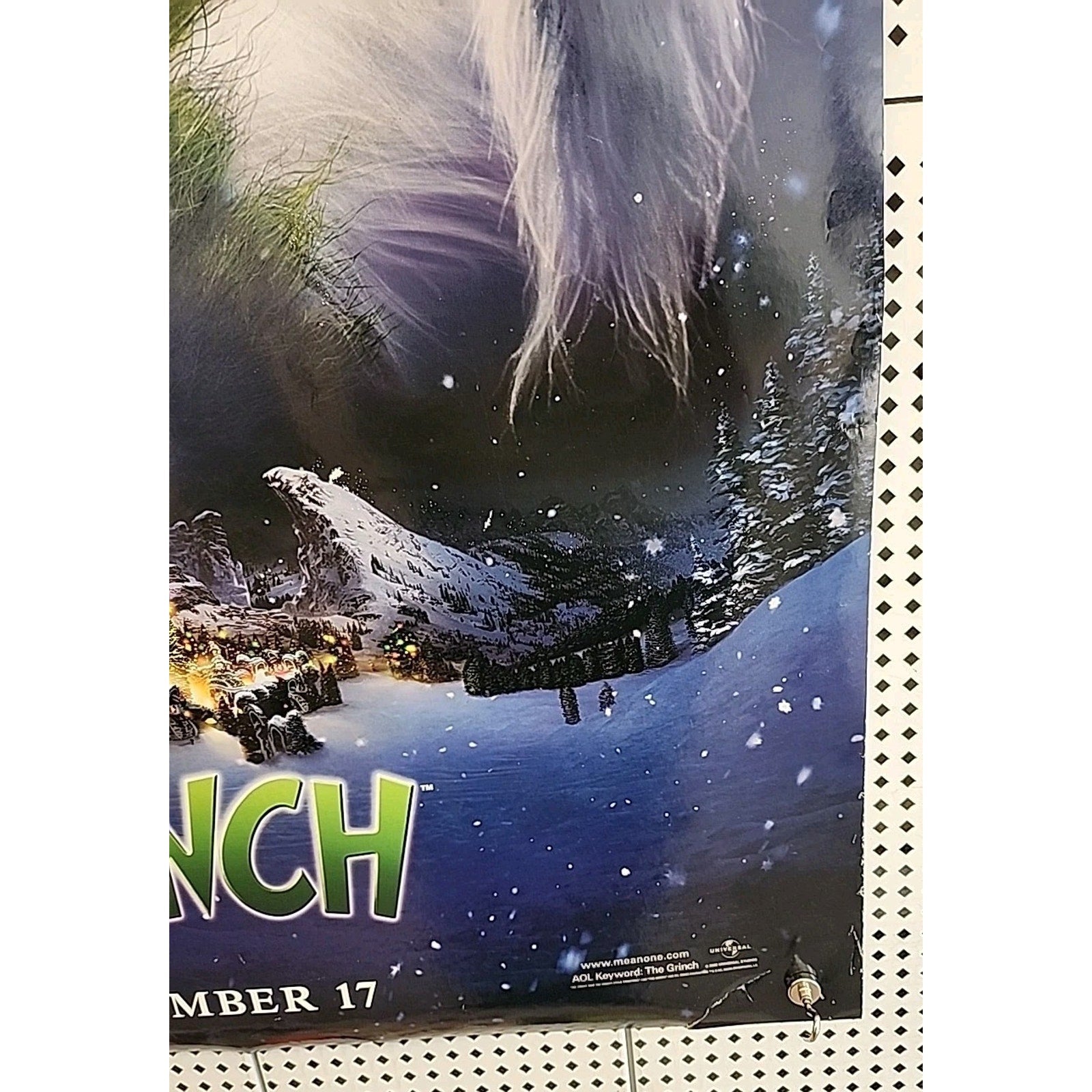 The Grinch - Original DS Movie Poster D/S 27x40 - 2000 Christmas Jim Carrey