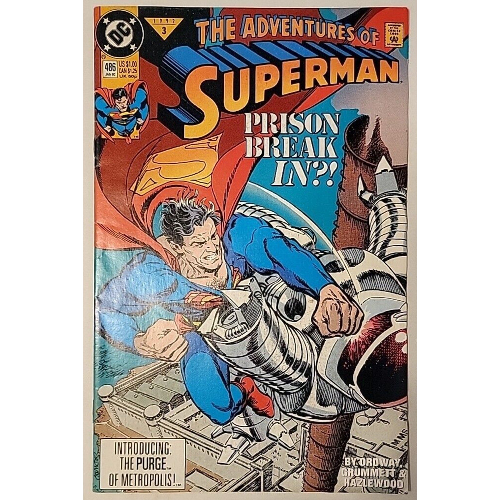 The Adventures of Superman #486 DC Comics 1992