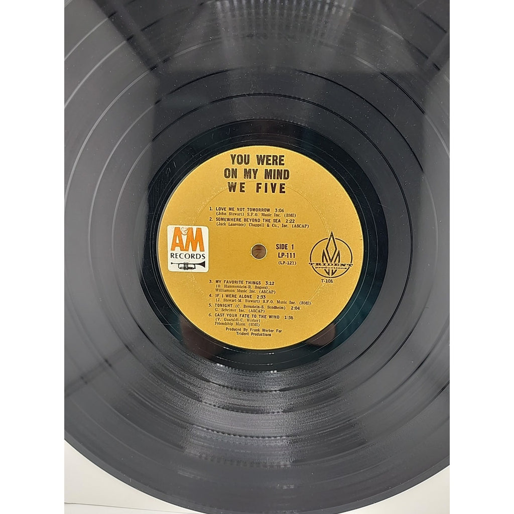 We Five LP Vinyl You Were on my Mind 1965 Record Album