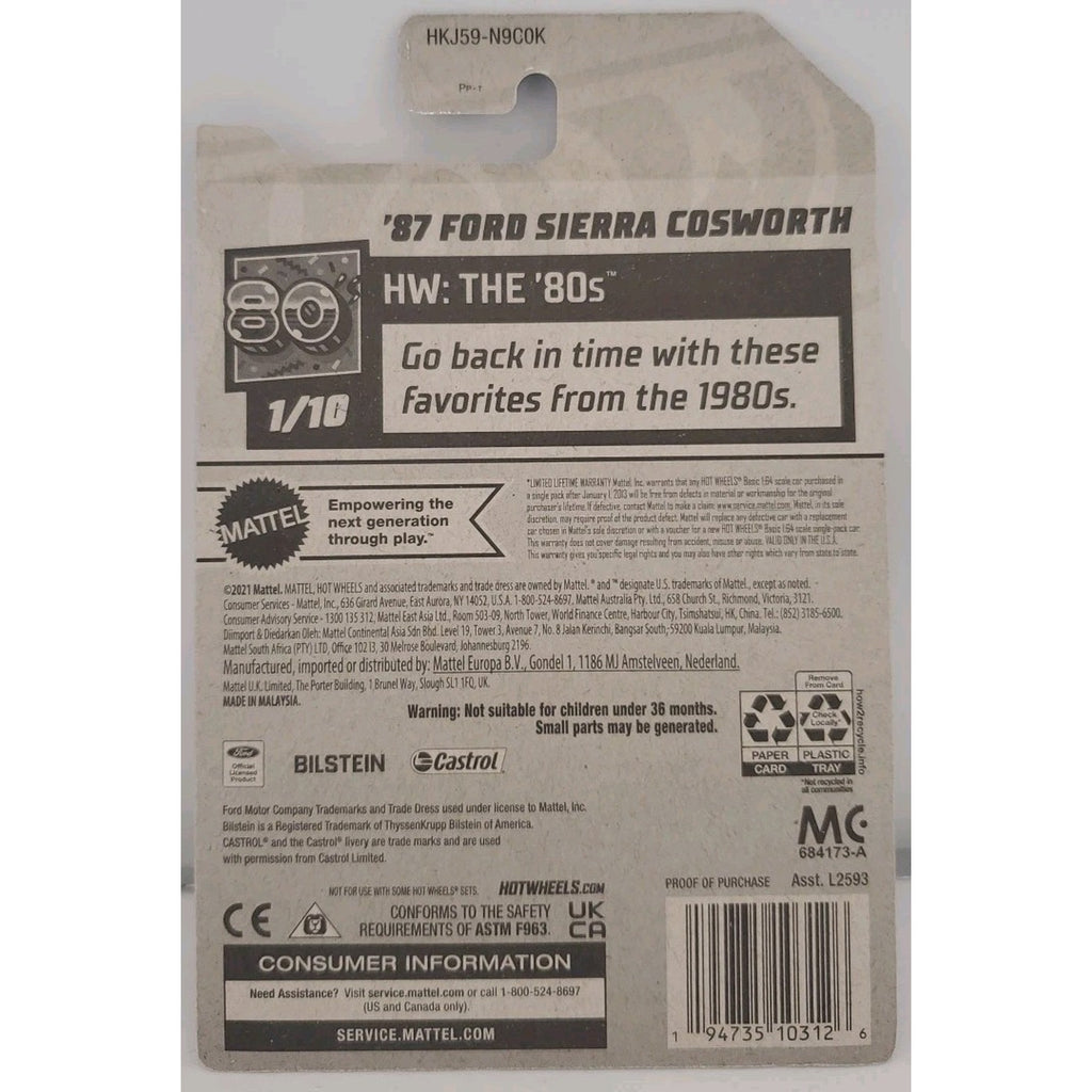 2023 Hot Wheels - 87 Ford Sierra Cosworth