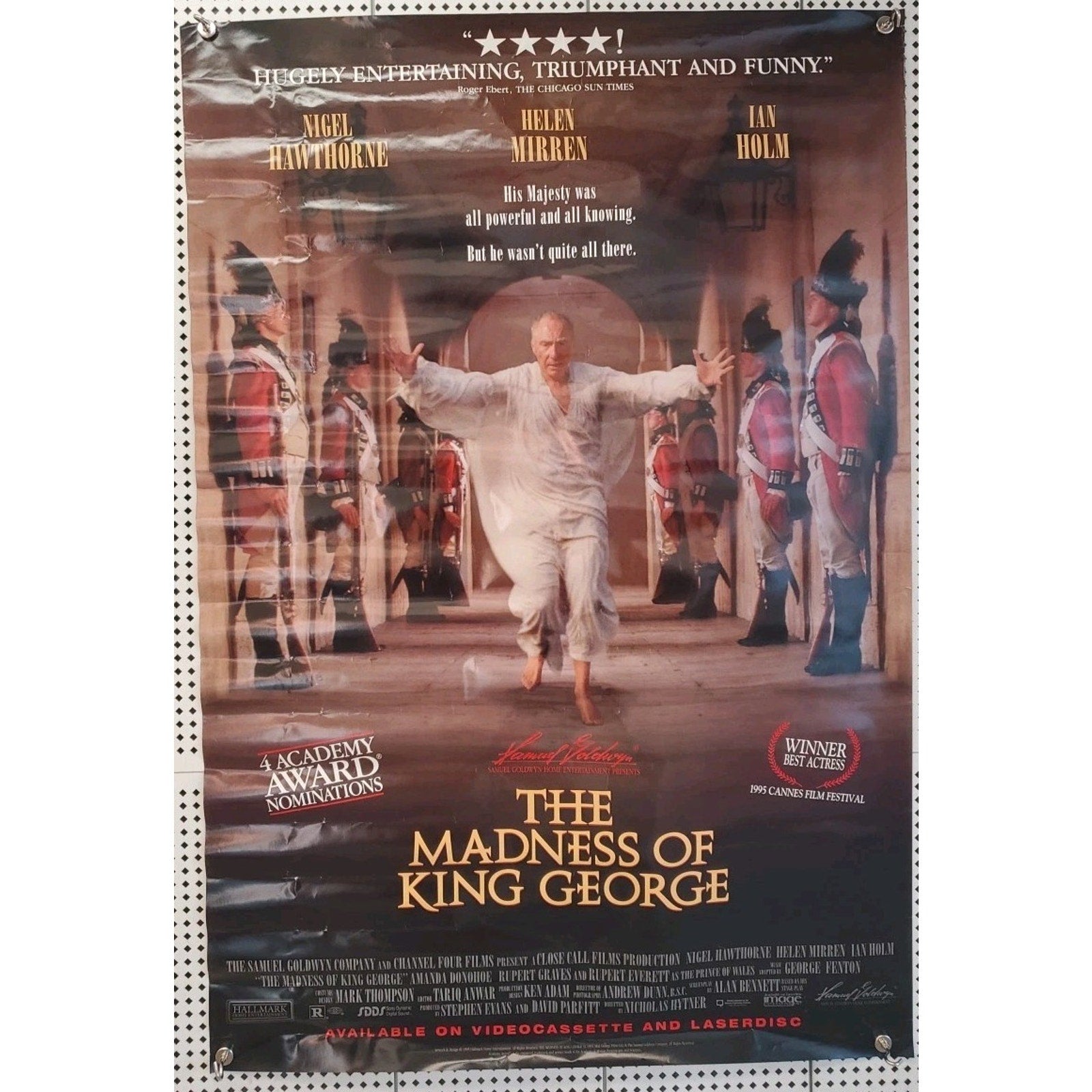 The Madness of King George 27X40 One Sheet Movie Poster MGM 1994