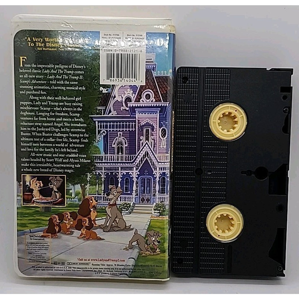 Lady and the Tramp II: Scamps Adventure (VHS, 2001)