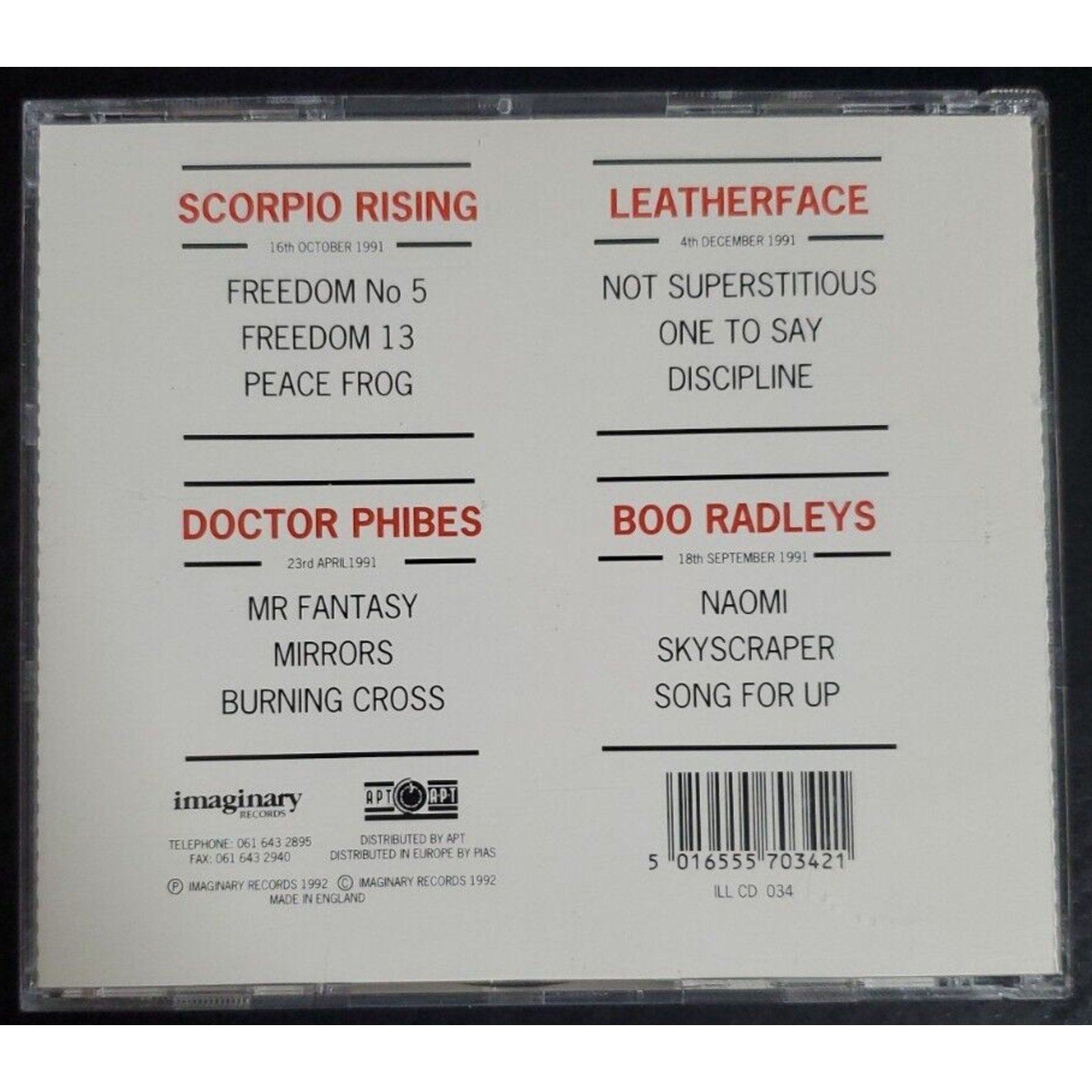 Seconds Out Round One Imaginary Records (CD)