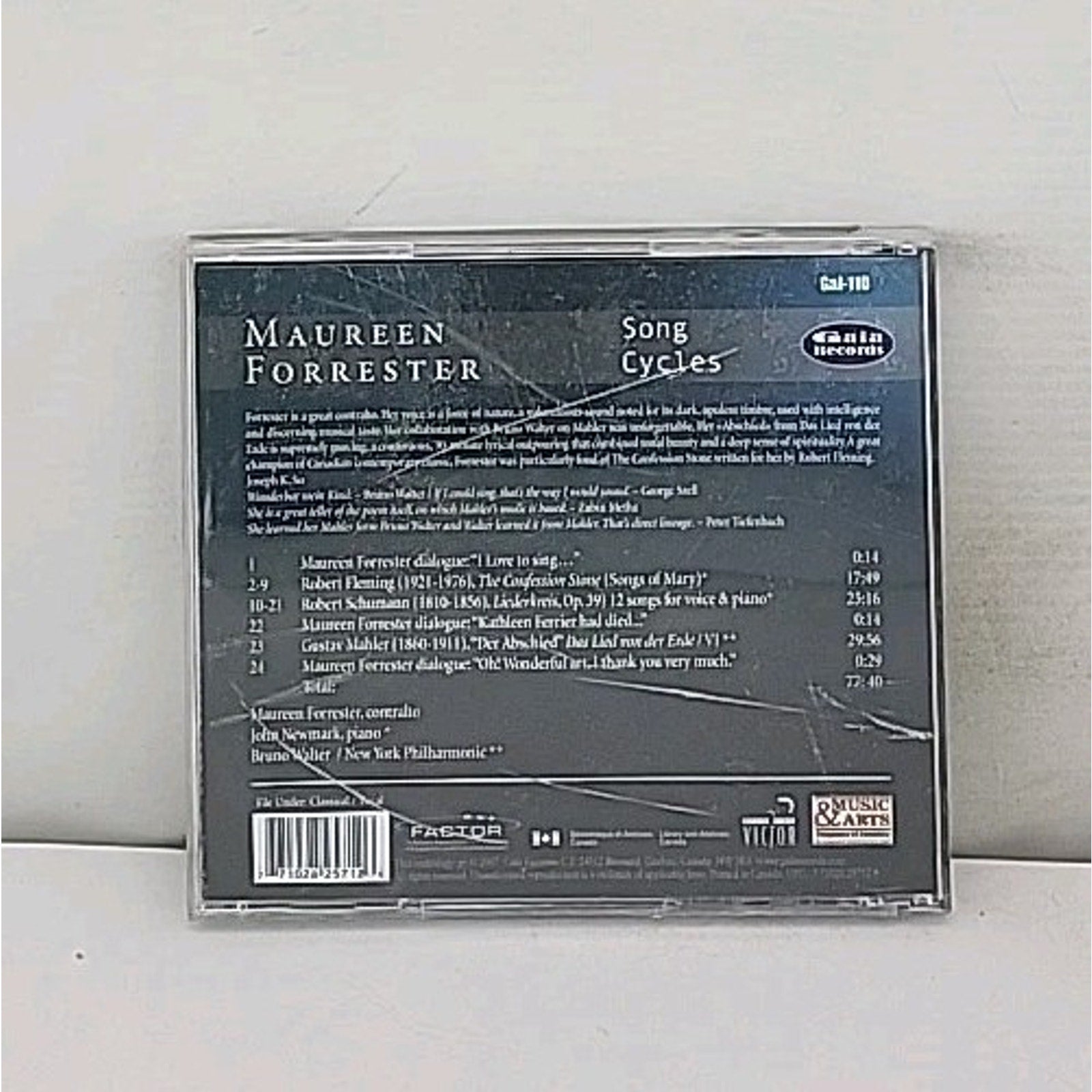 Maureen Forrester Song Cycles by Maureen Forrester (CD, 2008)
