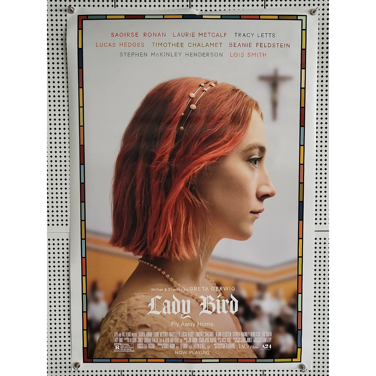 Lady Bird Movie Poster, Greta Gerwig, Saoirse Ronan, Timothée Chalamet, 2017