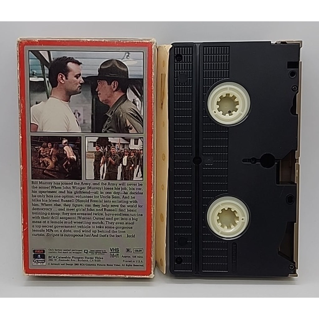 Stripes (VHS, 1997, Closed Captioned) Tan Cover on VHS