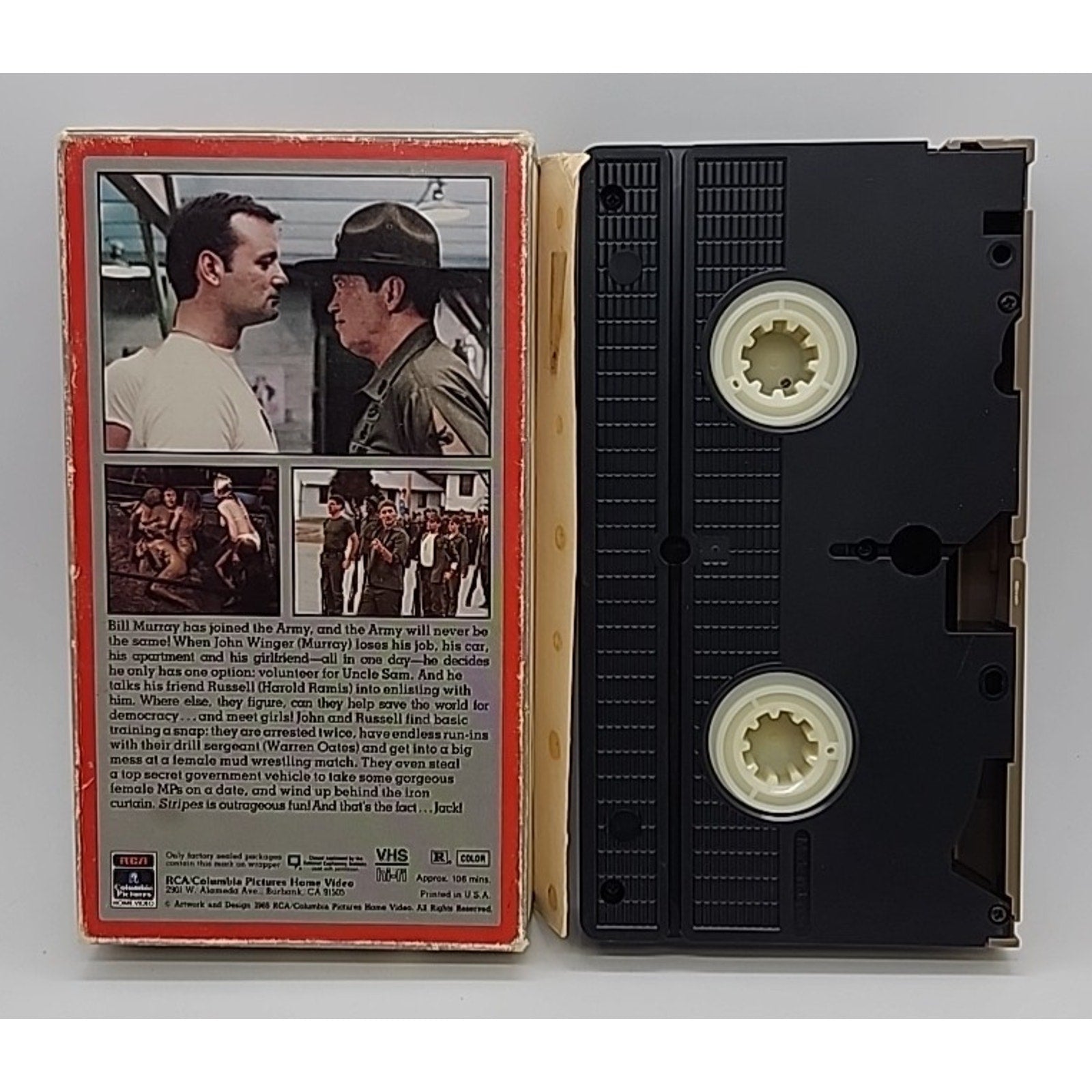 Stripes (VHS, 1997, Closed Captioned) Tan Cover on VHS