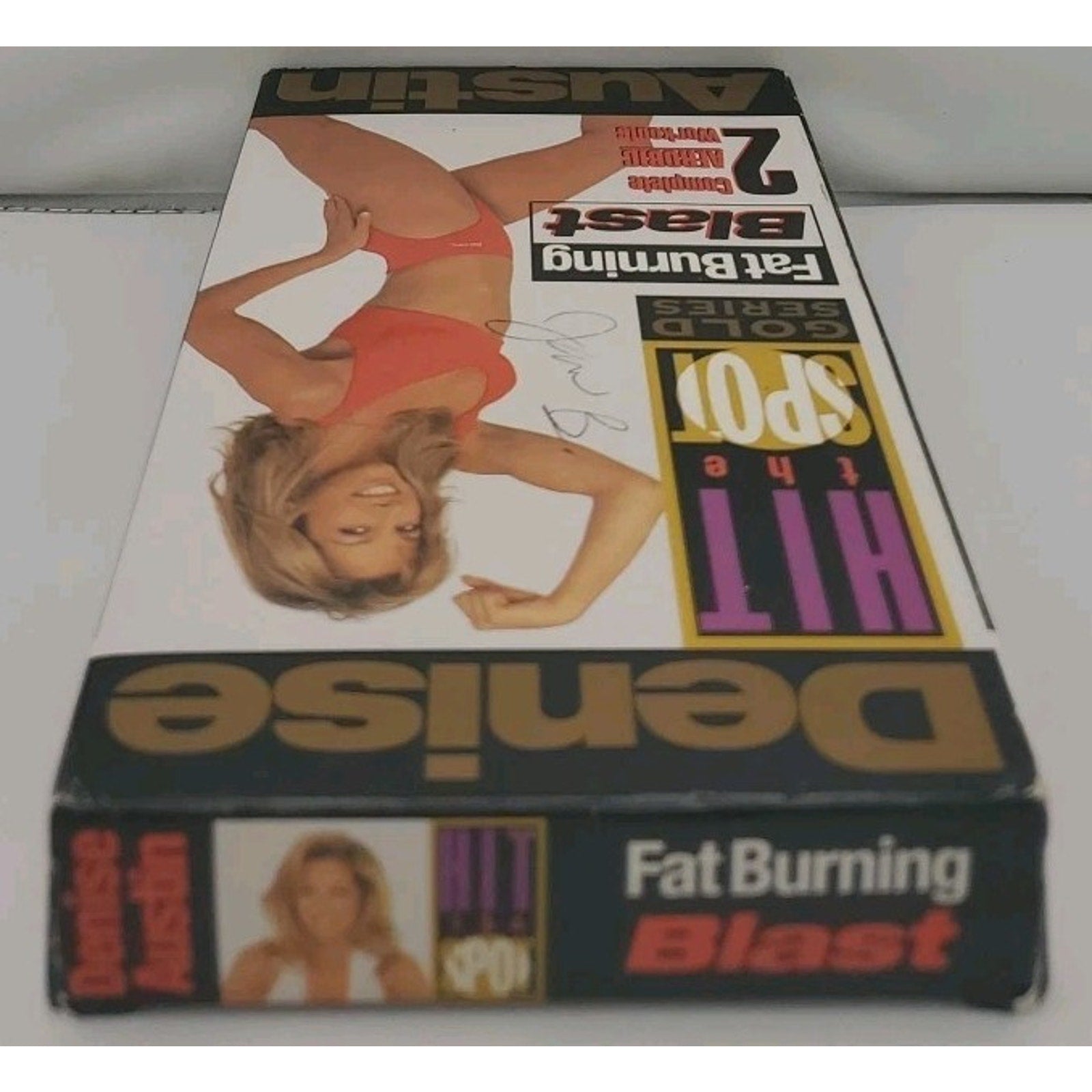 Denise Austin - Hit the Spot Gold Series: Fat Burning Blast (VHS, 1996)