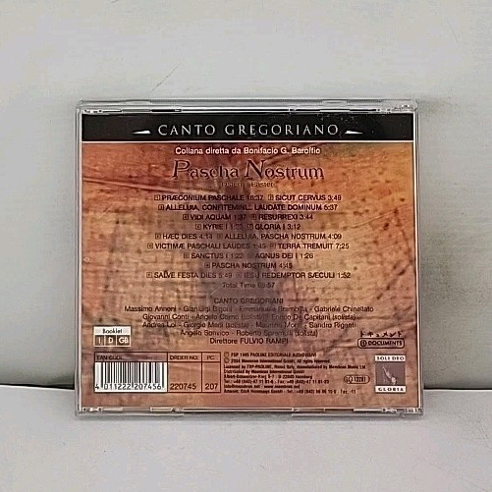Pascha Nostrum "Canto Gregoriano" (Classical) CD.