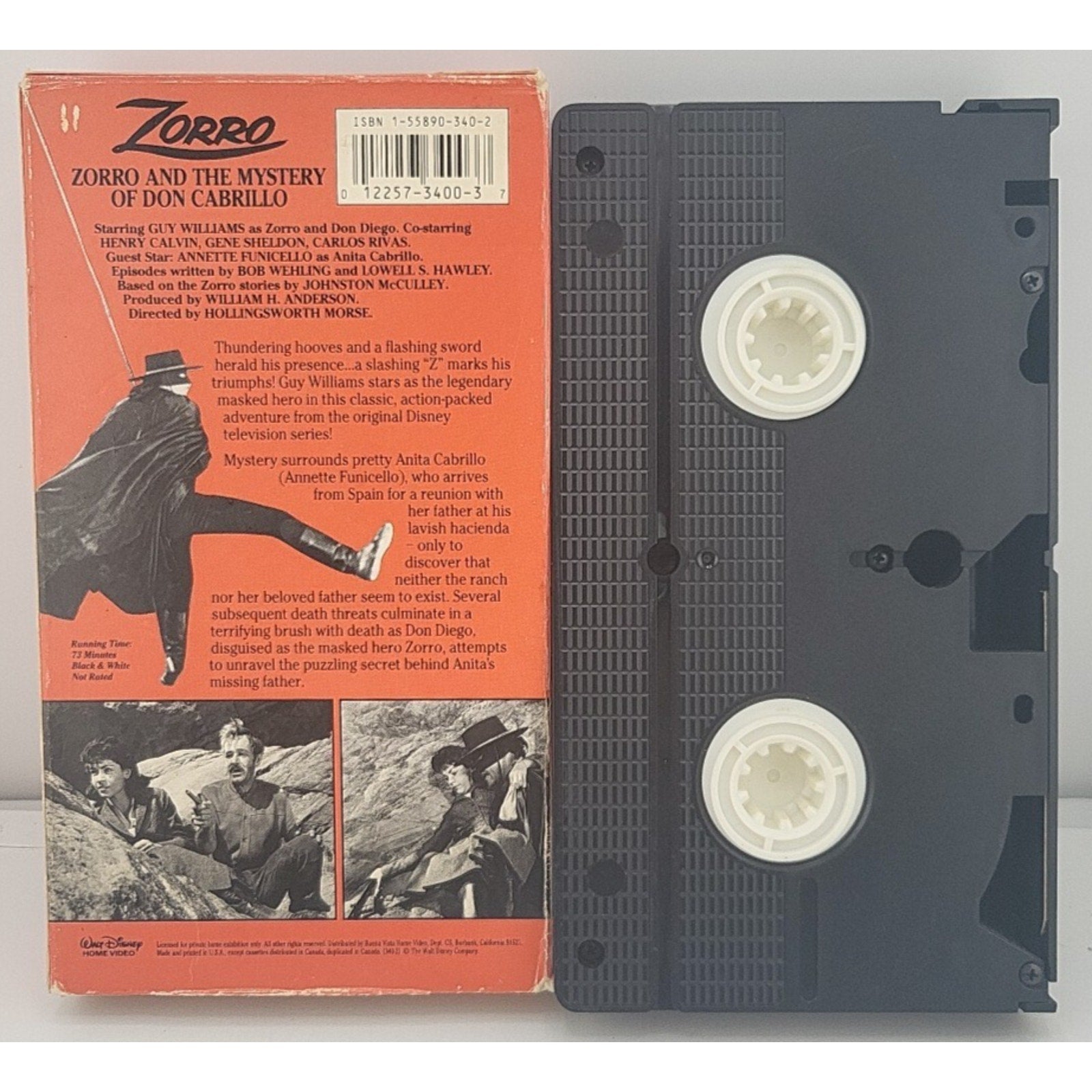 Zorro and the Mystery of Don Cabrillo VHS 1959 Action Adventure Disney