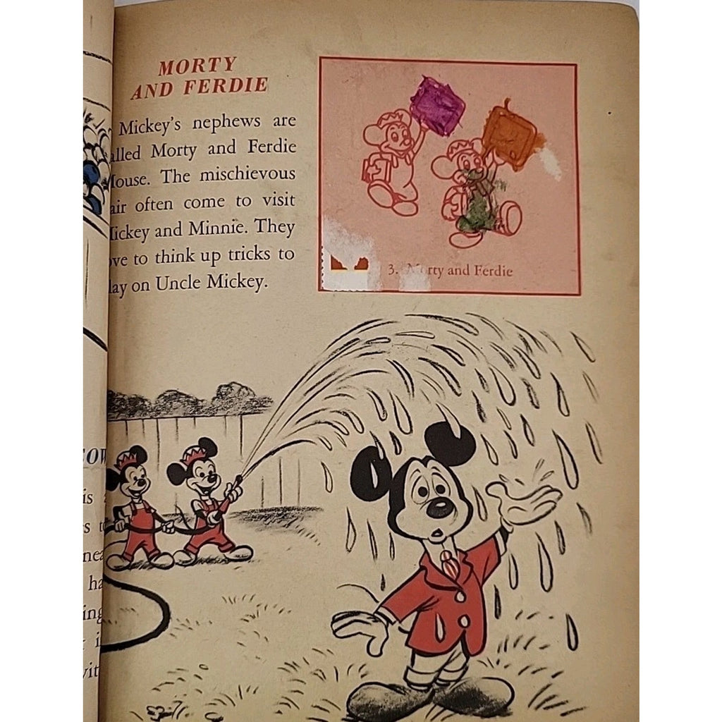 1956 Walt Disney's Mickey Mouse Club Stamp Book