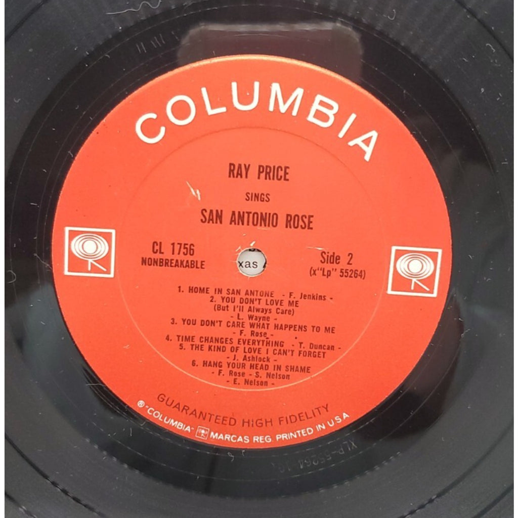 Ray Price - Sings A Tribute To The Great Bob Wills San Antonio Rose (Record)