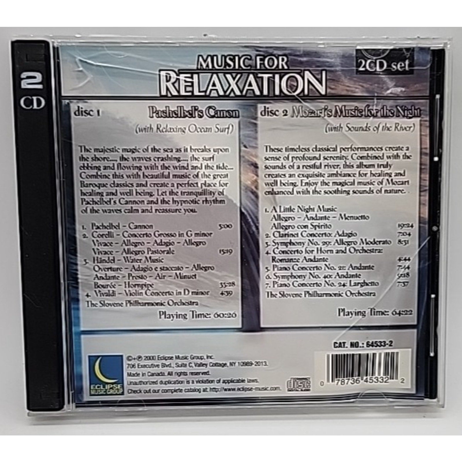 Relaxing Ocean Surf/Sounds of by Music for Relaxation (CD, 2000)