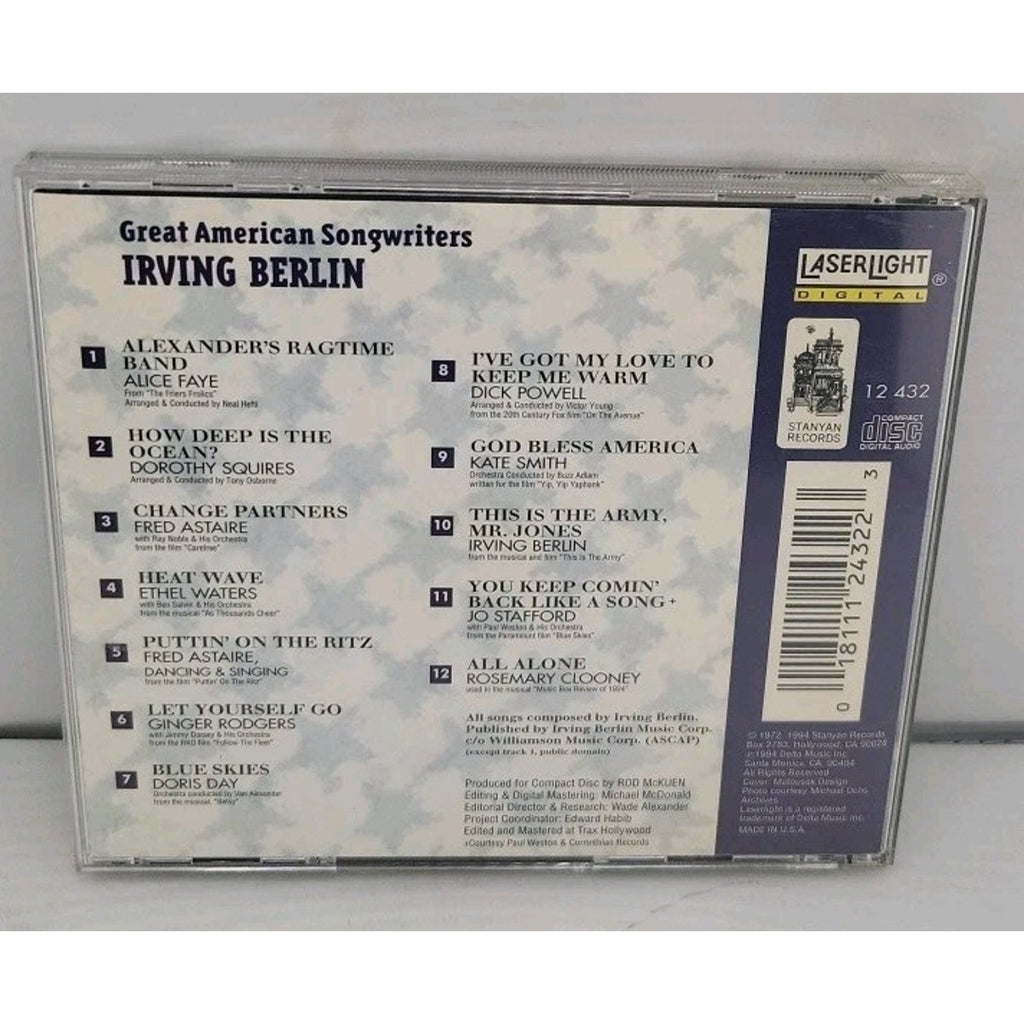 Irving Berlin Great American Songwriters CD Various Artists