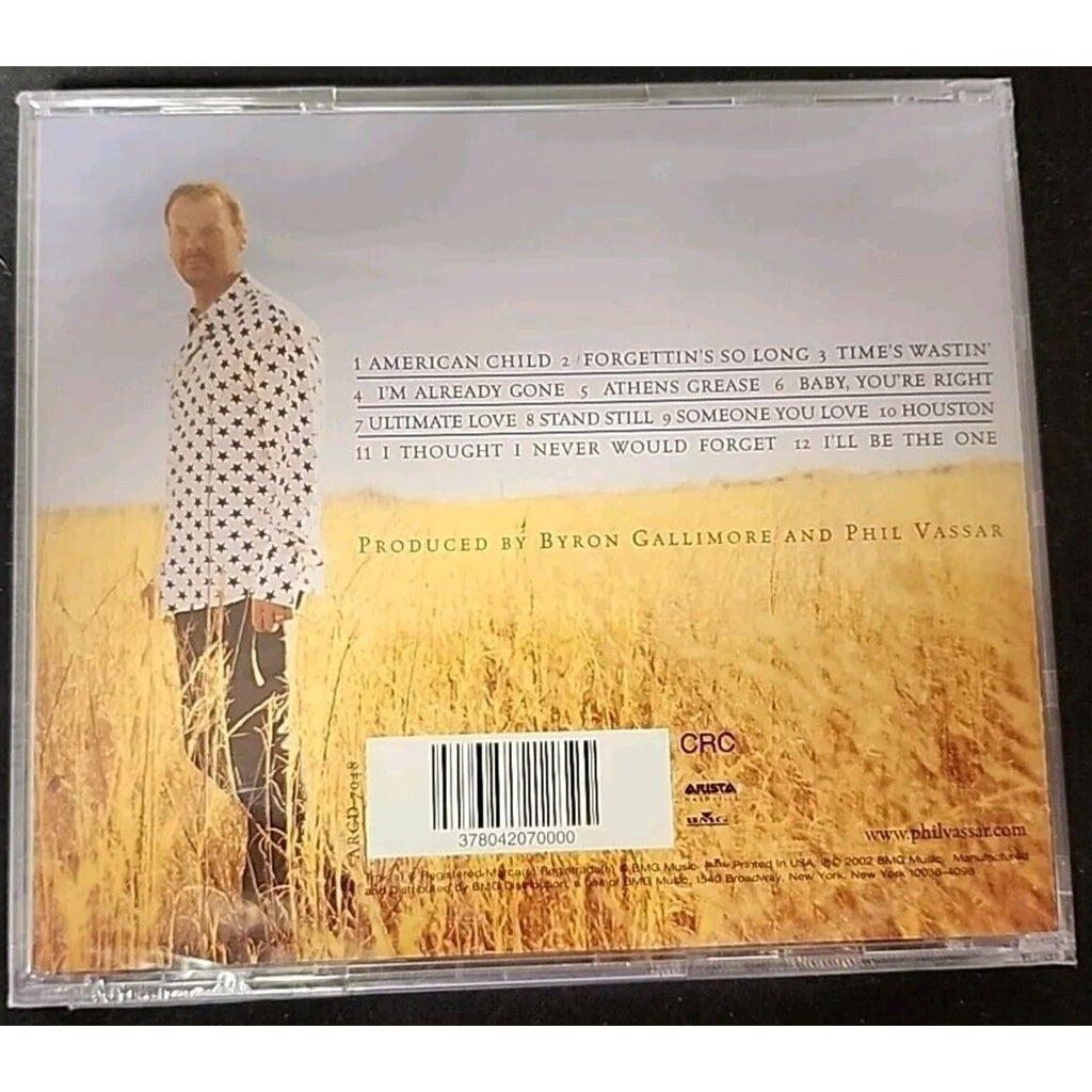 American Child by Phil Vassar (CD, Sep-2002, Arista) *Brand New*