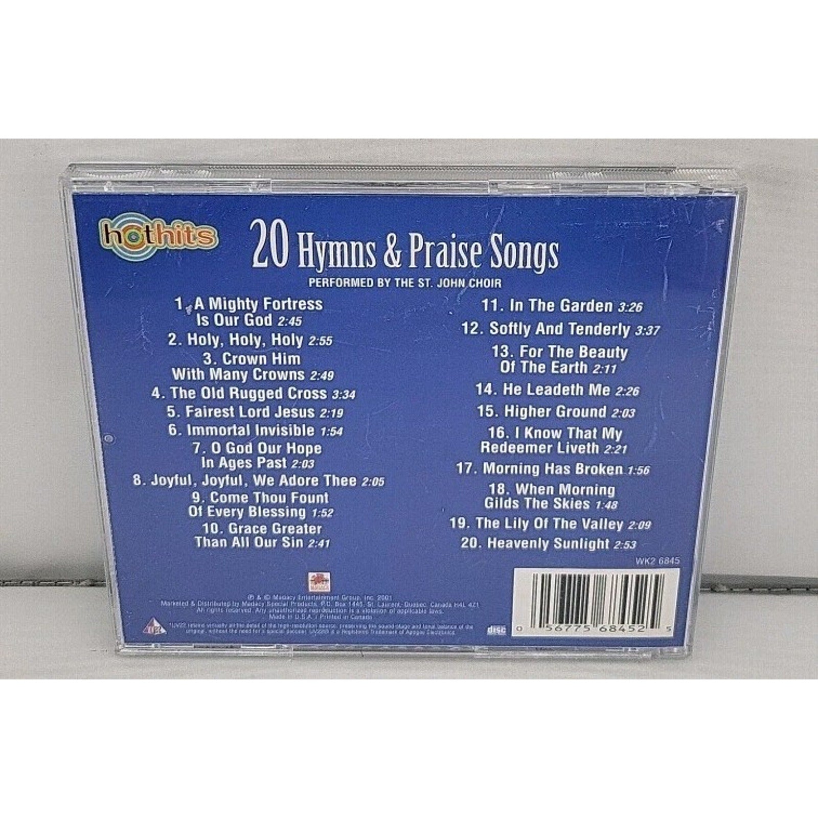 20 Hymns & Praise Songs St. John Choir Audio CD 2001 Madacy